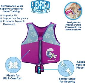 img 2 attached to 🏊 SwimSchool AZV18861ML-Parent: New & Improved Swim Trainer Vest - Flex-Form Design, Padded Shoulders & Adjustable Safety Strap, Easy On & Off - Medium/Large, Up to 50 lbs., Pink/Aqua- 2021 Edition