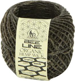 img 1 attached to 🐝 Light Up with Ease: Bee Line Hemp Wick - 200 FT Spool Regular Gauge