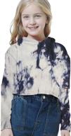 👚 women's tie dye hooded sweatshirts with pockets – long sleeve casual cowl neck pullover logo