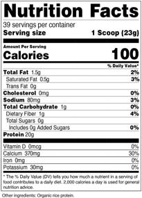 img 3 attached to 🌾 Nutricost Organic Rice Protein Powder 2LBS (Unflavored) USDA Certified, 20G Rice Protein Per Serv, Non-GMO