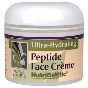 img 1 attached to NutriBiotic Peptide Face Cream with GSE – 2 Oz, Ultra-Hydrating Formula, Boosts Collagen Synthesis, Enriched with Botanical Extracts, Oils & Vitamin E, Natural Fragrance & Paraben-Free