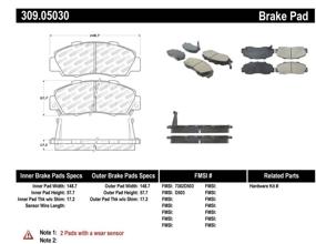 img 3 attached to StopTech 309 05030 Уличное исполнение передние