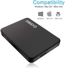 img 3 attached to Портативный внешний жесткий диск HWAYO 40 ГБ: ультратонкий 📁 2,5 дюйма USB 3.0 хранилище для ПК, настольного компьютера, ноутбука, MacBook, Chromebook.