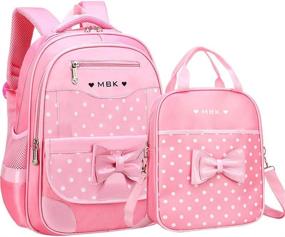 img 4 attached to VIDOSCLA Bowknot Rucksack Backpack Students Backpacks for Kids' Backpacks