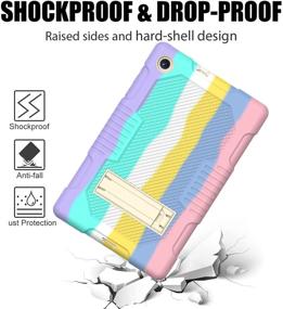 img 1 attached to 💖 Милый Радужно-розовый Чехол TSQQST для Lenovo Tab M10 Plus 10.3" - Противоударная защита для детей, девочек и женщин - Издание 2020