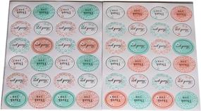 img 1 attached to Floral Thank You Stickers - 288 Pack Glitter Self Adhesive Label 1