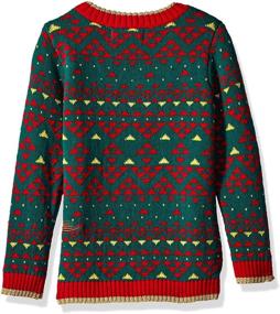 img 1 attached to 🦌 Playful Animal Patterns: Blizzard Bay Boys Ugly Christmas Sweater Collection