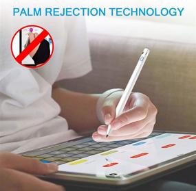 img 2 attached to 🖊️ High Precision RICQD Stylus Pencil for Apple iPad(2018-2020): Palm Rejection, Compatible with iPad 8th/7th/6th, Pro 12.9 4th/3rd Gen, Air 4th/3rd, Mini 5th, Pro 11 - Perfect Drawing Pen