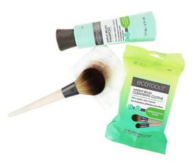 img 1 attached to EcoTools Professional Finish Makeup Brush for Foundation and Pressed Powder: Achieve a Flawless Look!