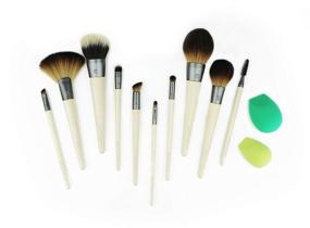 img 2 attached to EcoTools Professional Finish Makeup Brush for Foundation and Pressed Powder: Achieve a Flawless Look!