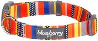 🌈 optimized search: blueberry pet perfect rainbow dog collars with 4 patterns logo