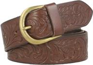 frye womens leather brown tooling logo
