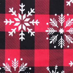 img 1 attached to QLEKEY 4-Pack Christmas Chair Covers – Removable Stretch Slipcovers with Printed Snowflake and Buffalo Plaid – Washable Spandex Seat Protectors Set for Dining Room, Home, Kitchen, Party