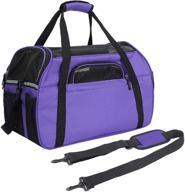 🐾 eaartchi portable pet carrier: airline approved soft-sided cat travel & puppy carrier with mesh windows, collapsible & safe design logo