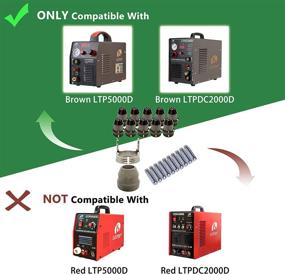 img 3 attached to 💥 Lotos PCS22 Plasma Cutter Consumables Sets for LTP5000D and LTPDC2000D - Brown Color (22 Piece Kit)