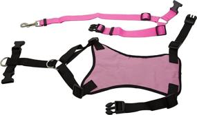 img 1 attached to Petcessory PHB-001-PIN-M Travel Harness Set: Medium Size, Pink - Includes Leash