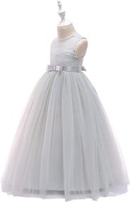 img 2 attached to 👗 Glamulice Bridesmaid Dresses for Girls – Wedding Pageant Clothing