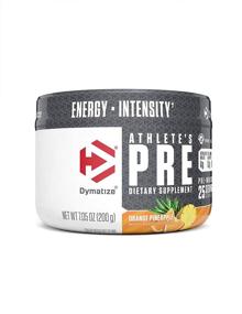 img 4 attached to Dymatize Athlete's Pre Workout Powder - Caffeinated, Enhanced Pump & Energy, Low Calorie, Sugar-Free & Carb-Free - Orange Pineapple Flavor - 25 Servings