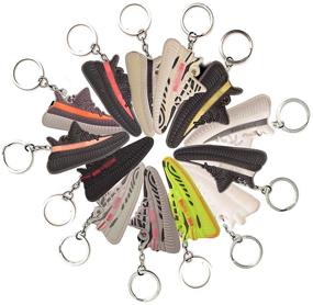 img 2 attached to Keychain Basketball Collection Keychains Sneakers