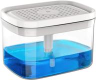 🧼 mr.siga 2 in 1 premium soap dispenser and sponge holder: easy dishwashing solution for kitchen countertop, white logo