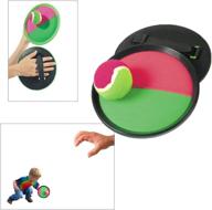 🏓 sport ball - paddle toss and catch game set - 7” handheld stick disc - 2 sets - manufactured by toy cubby! логотип