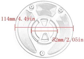 img 3 attached to CNC Aluminum Billet Keyless Twist Off Gas Fuel Tank Cap Cover Compatible With H