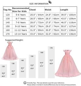 img 1 attached to 👸 Bridesmaid, Wedding, Pageant, Princess, Communion Girls' Clothing and Dresses: Perfect Picks for Special Occasions