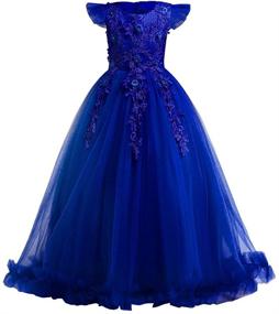 img 4 attached to 👸 Bridesmaid, Wedding, Pageant, Princess, Communion Girls' Clothing and Dresses: Perfect Picks for Special Occasions