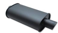 vibrant 1147 streetpower black flat oval muffler - 20 inches: sleek and powerful exahust upgrade logo