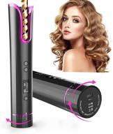 🔌 thcl cordless auto hair curler: rechargeable, 6 temperature settings, lcd display - perfect for travel & home use logo