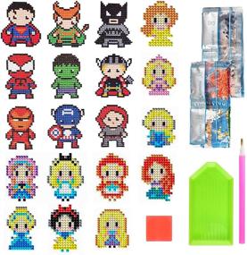 img 4 attached to 🦸 Superhero Princess Painting Stickers by YEHUONU