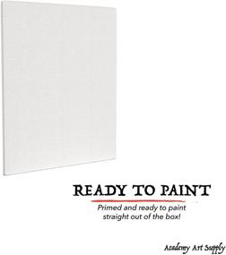 img 2 attached to 🎨 Academy Art Supplies Canvas Panel Boards Variety Pack - 28 Multipack, 5x7, 8x10, 9x12, 11x14 inches, 100% Cotton for Painting