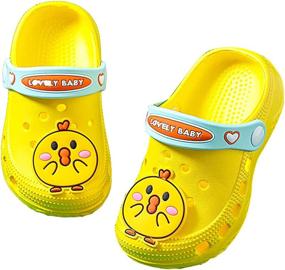 img 4 attached to THAIHOEY Cartoon Toddler Sandals Slippers Boys' Shoes : Clogs & Mules