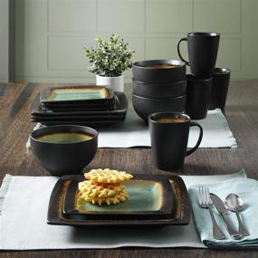 img 1 attached to Gibson Elite Paradise 16 Piece Dinnerware