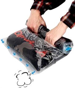 img 4 attached to 🧳 vivicare Space Saver Storage Bags: Compact Rolling Compression for Travel & Home Storage