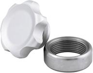 🔒 allstar performance fill plug kit all36161 with weld-in steel bung - silver (small) logo