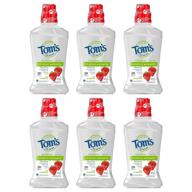 🍓 tom's of maine children's anticavity fluoride rinse mouthwash, silly strawberry, 16 oz. 6-pack (variations in packaging) logo