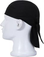 🧢 sweat wicking beanie cap hat: the ultimate skull cap pirate hat bandana head wrap for men and women логотип