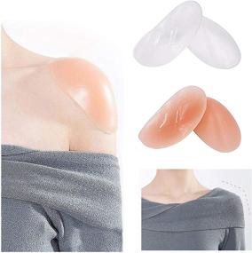 img 4 attached to 🤗 Invisible Anti Slip Transparent Shoulder Comfort: Ultimate Comfort & Support