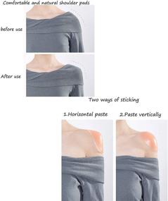 img 2 attached to 🤗 Invisible Anti Slip Transparent Shoulder Comfort: Ultimate Comfort & Support