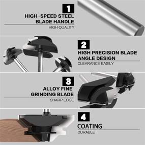 img 3 attached to SUSOTA 4 Inch Degree Milling Woodworking Cutting Tools