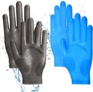 🧤 resin casting gloves: 2 pairs of safe, reusable silicone gloves for jewelry making and diy crafts logo