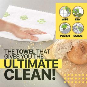 img 3 attached to Mighty Bamboo Towels - Durable, Highly Absorbent, Reusable (Sustainable Paper Towel Alternative) - 2 Pack