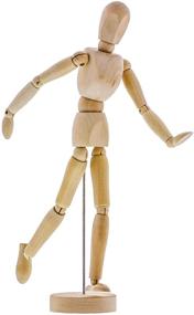 img 2 attached to 🎨 US Art Supply Wood 12" Artist Drawing Manikin - Perfect Tool for Sketching The Human Figure (12" Male) - Includes Base and Flexible Body