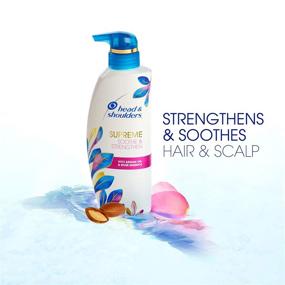 img 2 attached to Head & Shoulders Supreme Bundle: Dry Scalp Care Shampoo & Conditioner with Argan Oil and Rose Essence - Soothe, Strengthen Hair and Scalp - 21.2 Fl Oz, 2 Piece Set