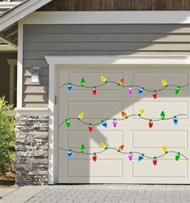 img 2 attached to 🎄 Decorate Your Car with Festive Cheer: 24-Piece Reflective Bulb Light Magnets for Refrigerator, Xmas Holiday Ornaments Set with 48 Magnetic Wires