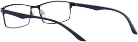 img 3 attached to 👓 Vintage Black TR90 Full Frame Unisex Near-sighted Myopia Glasses with Clear Lenses - Ideal for Women and Men Seeking Distance Vision Solution