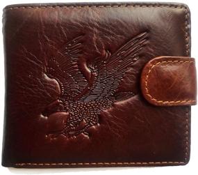 img 4 attached to Cowhide Leather Vertical Multi Card Cardholder for Men's Wallets, Card Cases & Money Organizers