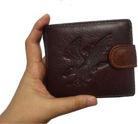 img 2 attached to Cowhide Leather Vertical Multi Card Cardholder for Men's Wallets, Card Cases & Money Organizers