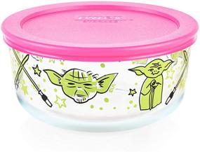 img 1 attached to 🌌 Grab Your Galactic Goodies with Pyrex 4-cup Decorated 8-pc Set - Star Wars Food Storage!